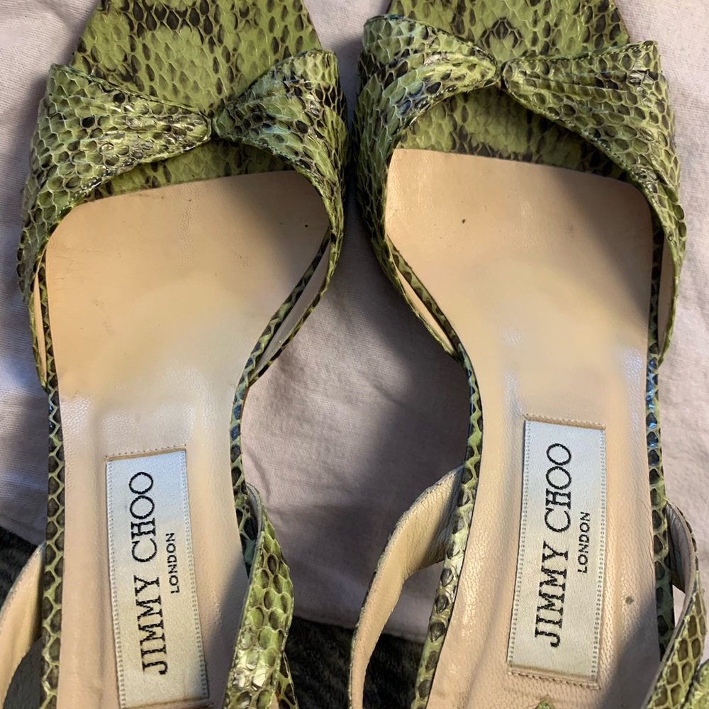 Jimmy Choo Cream Shopping Bag with Ribbon - Picture 7 of 11